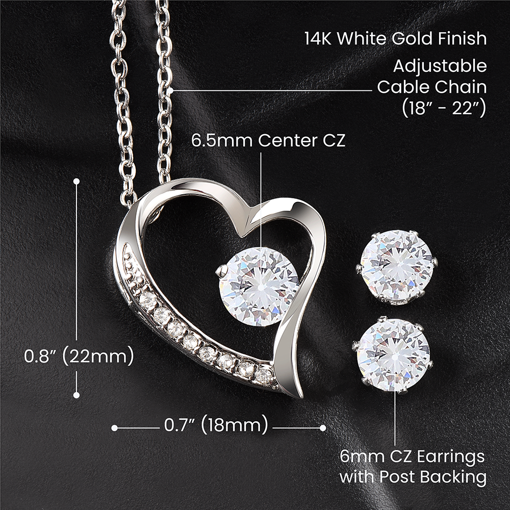 Forever Love Pendant and Earring set